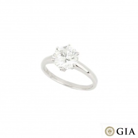 18k White Gold Round Brilliant Cut Diamond Ring 2.05ct G/VVS2